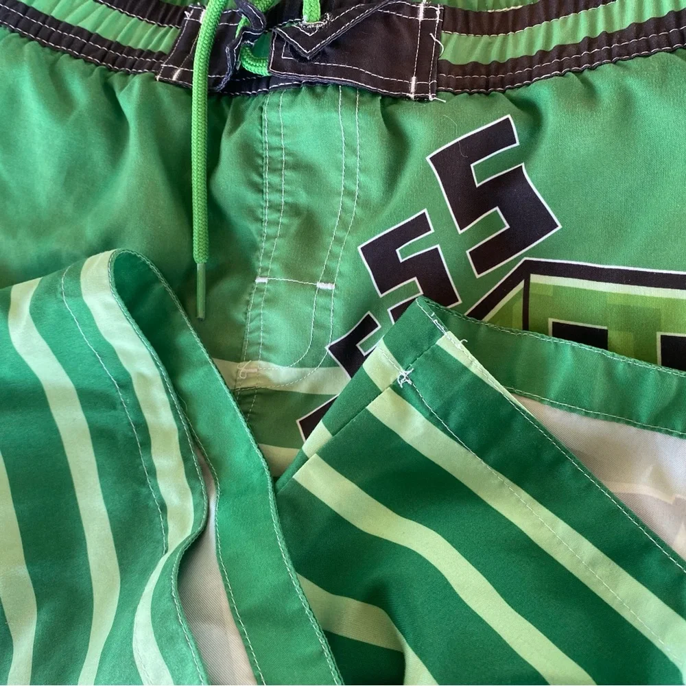 Minecraft Green Swim Shorts